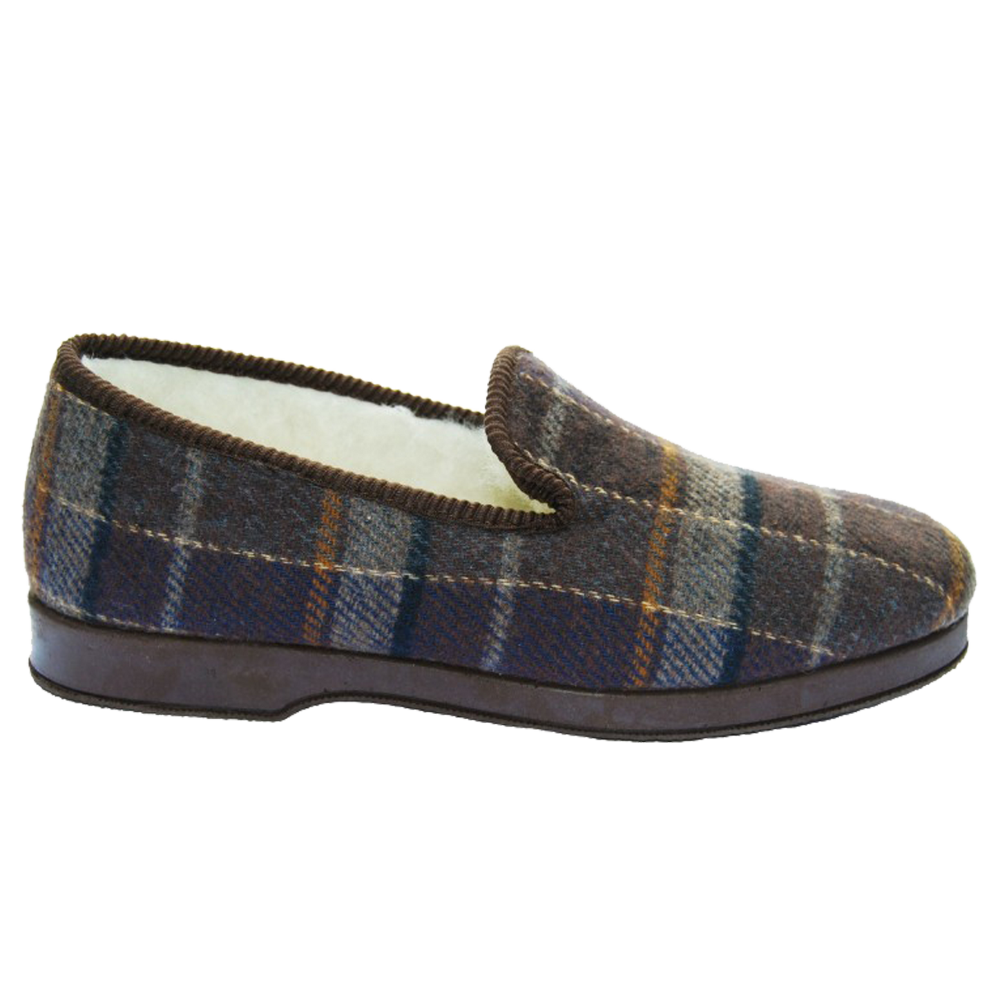 Charentaises BUCHANAN tartan brun