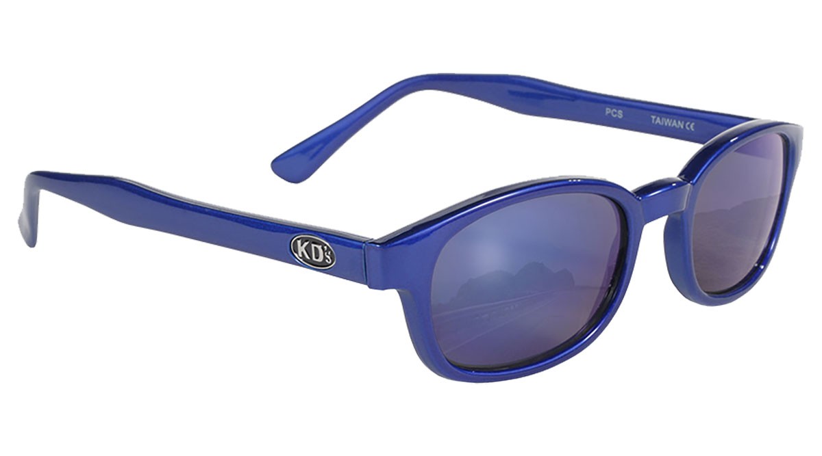 X-KD's 10122 - Bleu glacé - verres miroir - lunettes de soleil